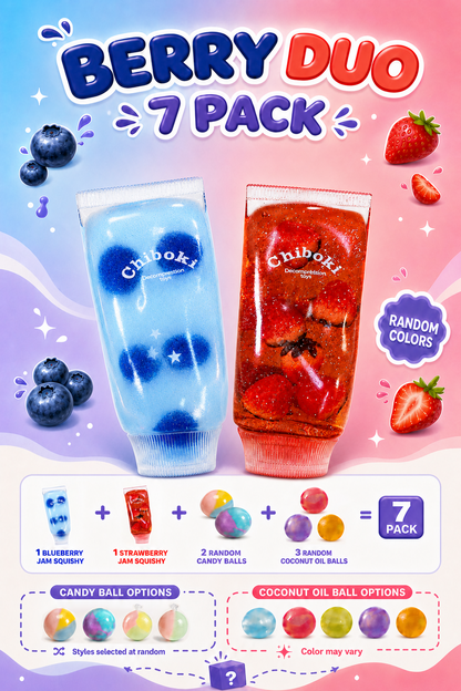 Squishy Surprise Bundle - Jam Toothpaste, and Random Squeeze Toy Packs